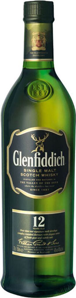 Glenfiddich 12 Years Single Malt 40% 1,0L Produktbild