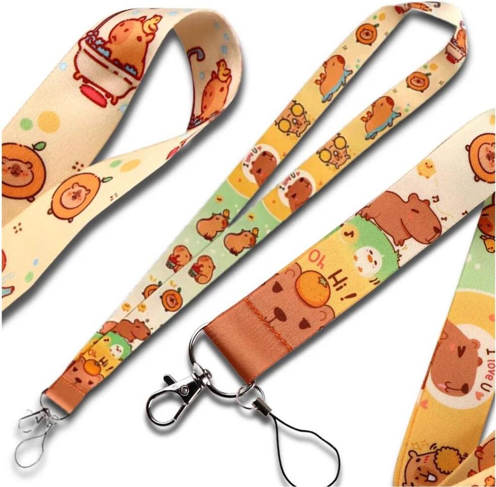 Portachiavi Capibara Con Frase Divertente – Regalo Per Amanti Dei Capibara, In Acciaio Inossidabile, Ipoallergenico