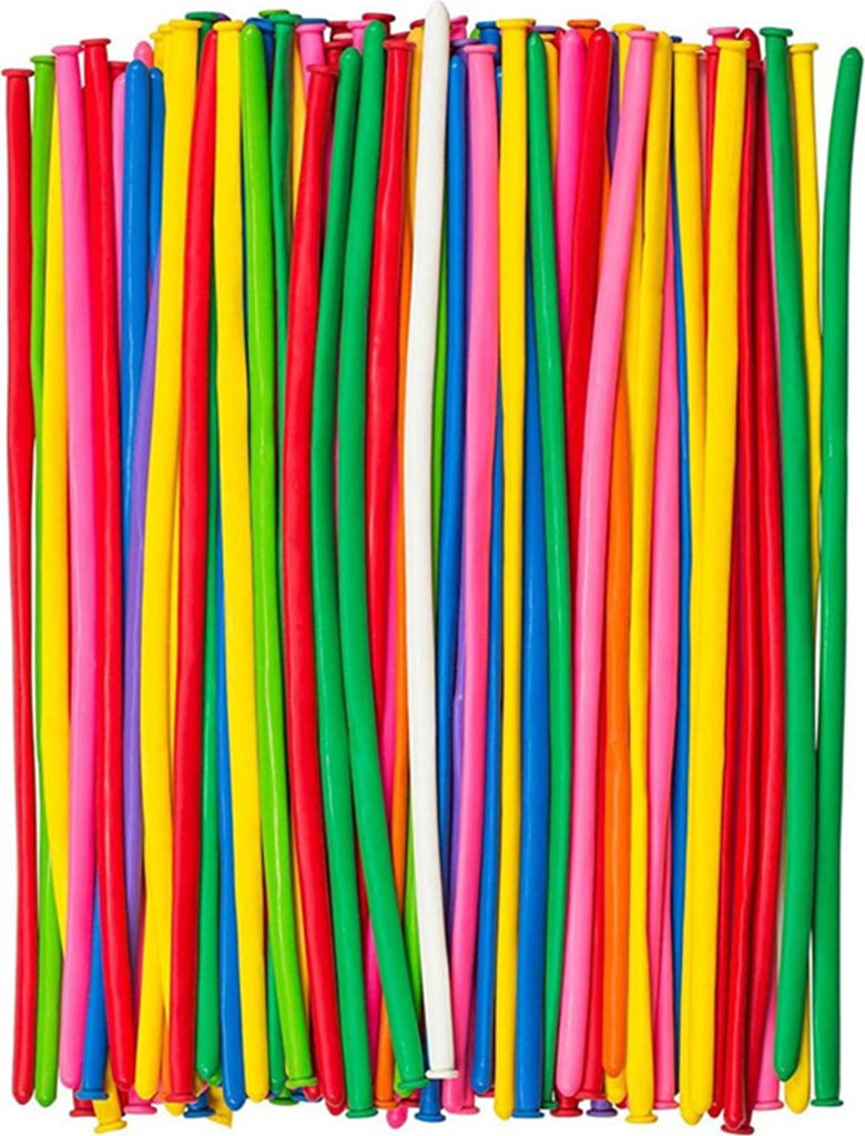 100 Stück lange, kreative, biegsame und bunte Luftballons, Emulsionsballons für Kinder zur Partydekoration
