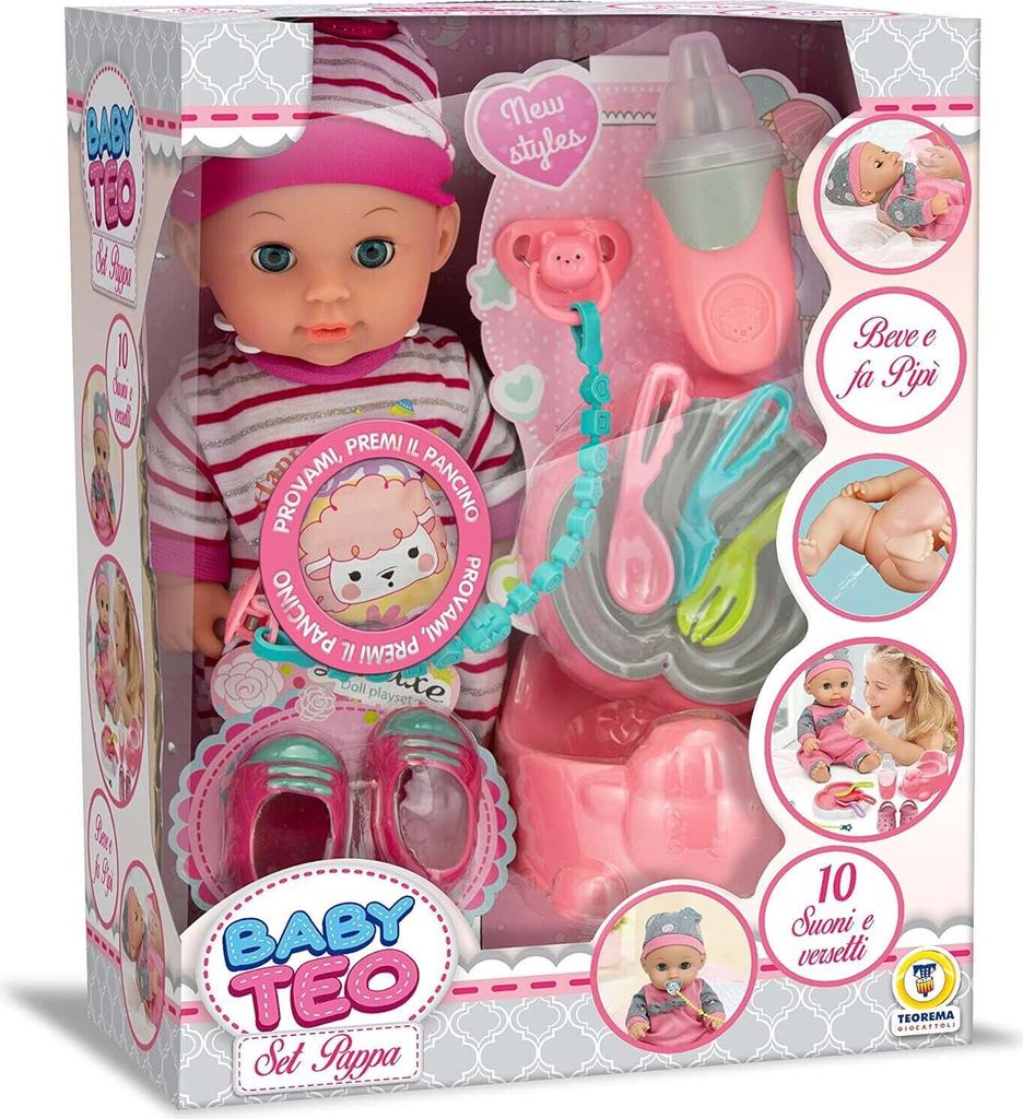 Baby Teo- Set Pappa Bambolott Con Voce