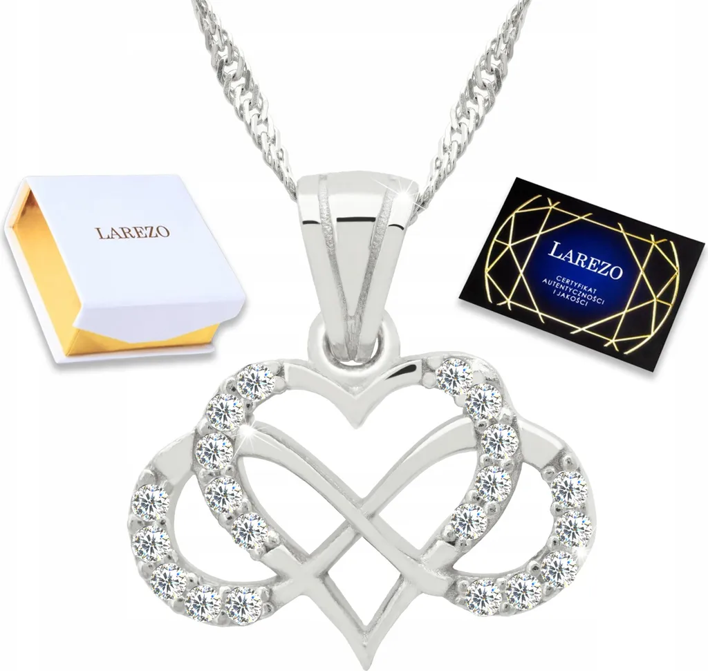 Collana Cuore Eternal Love Argento 925 con Zirconi - Regalo Romantico