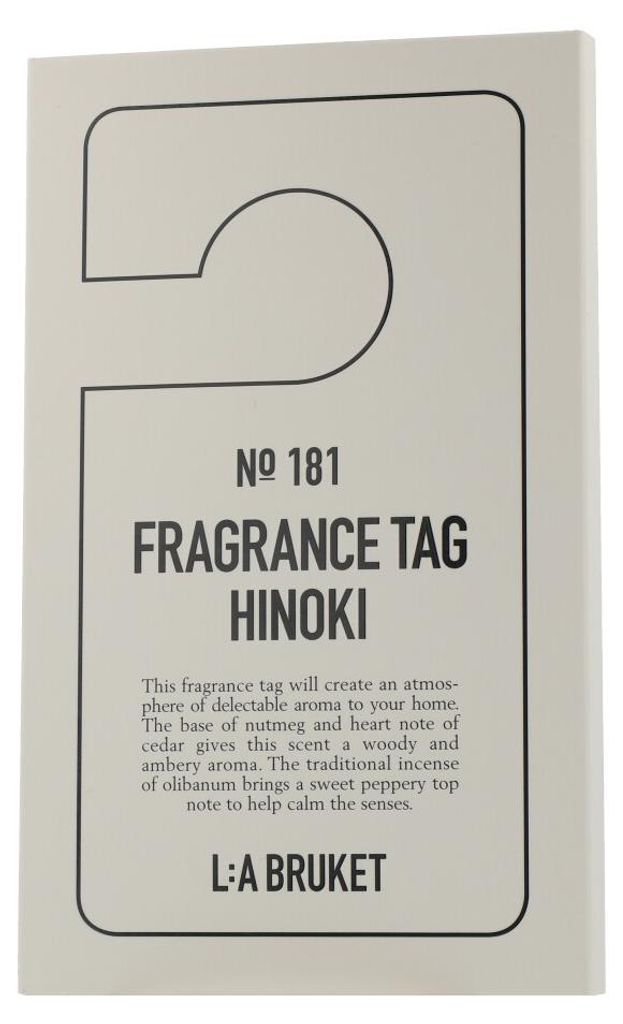L:A BRUKET Home Fragrance 181 Fragrance Tag Hinoki Image du produit 