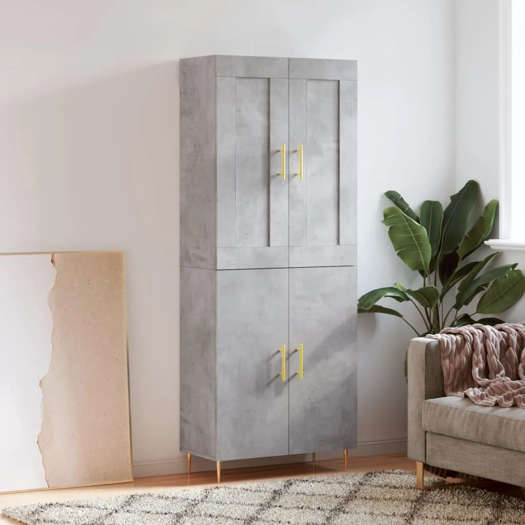 Credenza vidaXL Grigio Cemento 180cm: Stile Industriale e Funzionalità