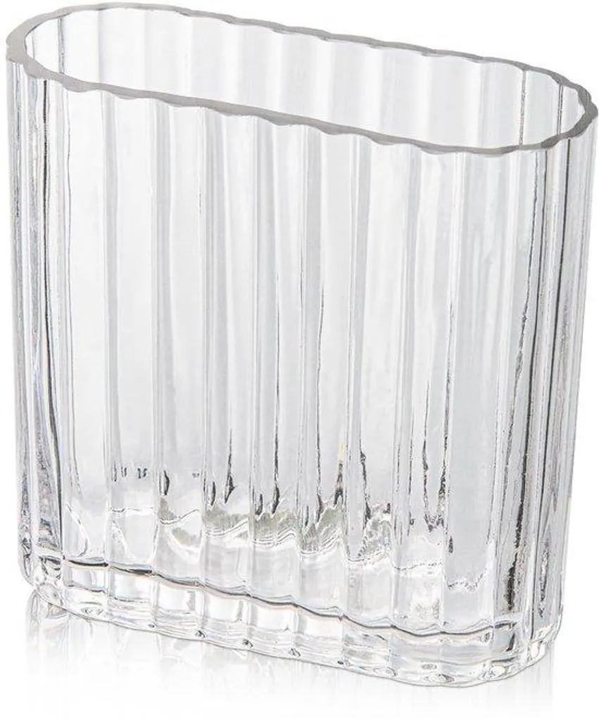 Vase en verre moderne idéal pour bouquets de fleurs fraîches et déco