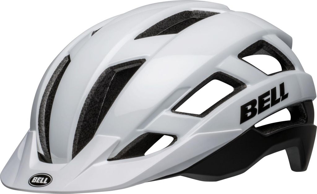 Bell Falcon XRV LED Mips Fahrradhelm matte/gloss white/black 23 L Weiss