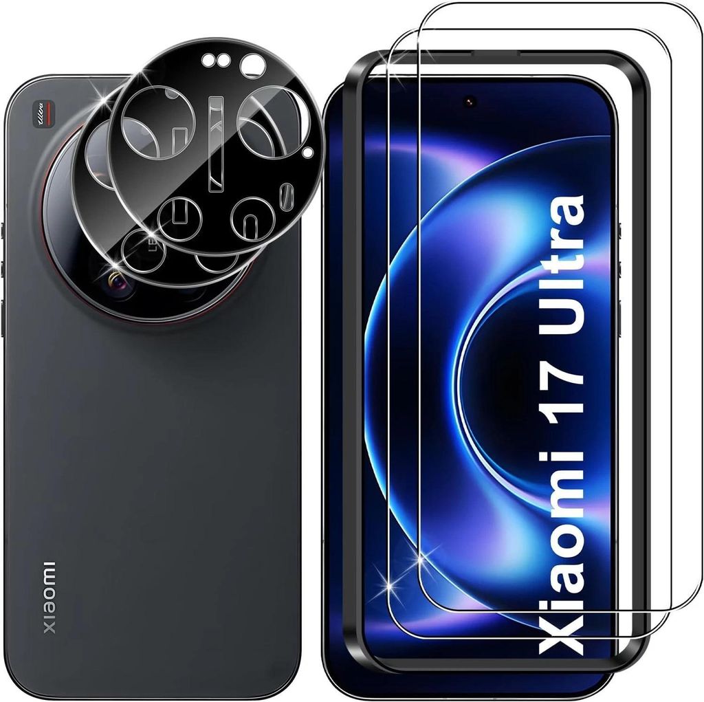 2X Schutzglas ( Display + Kamera ) für Xiaomi 17 Ultra Full Produktbild 