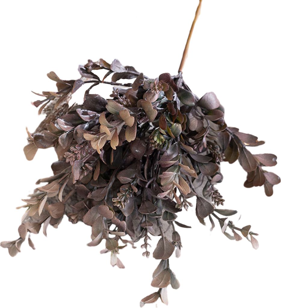 Künstlicher Pflanzenzweig mit Stiel, realistisch, wiederverwendbar, nicht verwelkend, für Zuhause, Hochzeit, Party, Kunststoff, Kunstblatt, Pflan...