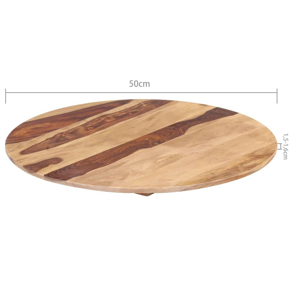 Cloris DesignMöbel Tischplatten - Braun Tischplatte Massivholz Akazie Rund 15-16 mm 50cm Schlichtes5056113