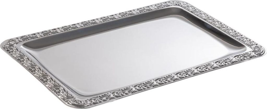 APS 383 Tablett SCHÖNER ESSEN, 35 x 24 cm, Edelstahl, mit Produktbild 
