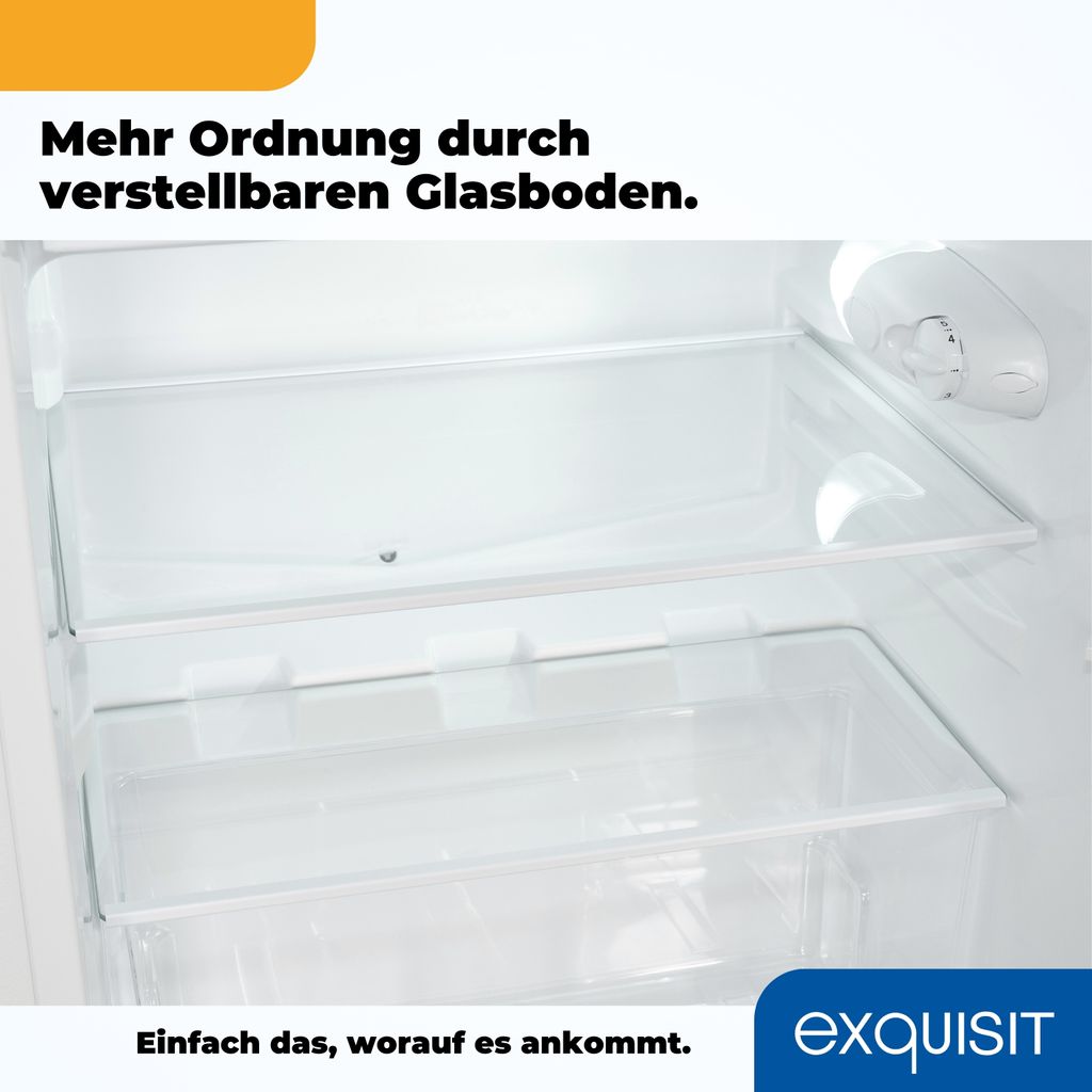 Exquisit Kühlschrank mit Gefrierfach, 107 Liter, kleiner Produktbild 10