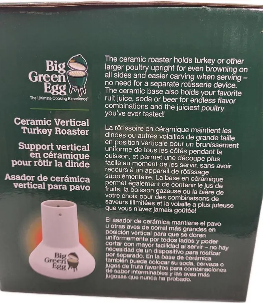 Céramique de Cuisson pour Poulet Big Green Egg Support Haute Qualité - 3