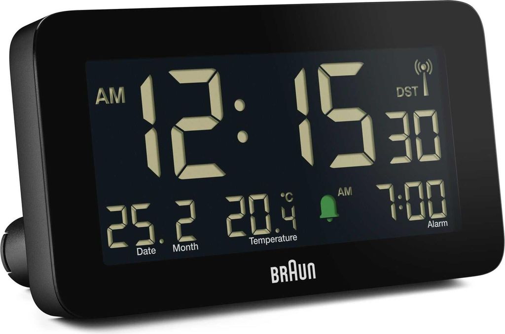 BRAUN BC10 DCF-B Rádiem řízený budík černý Obrázek produktu 