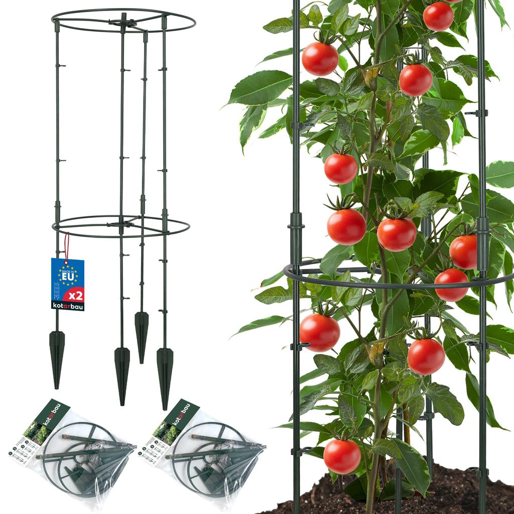 KOTARBAU 2er Set Modulare Rankhilfe 35x80cm Quadratisch Pflanzenstütze aus Kunststoff für Kletterpflanzen & Gemüse Sichtschutz für Garten ...
