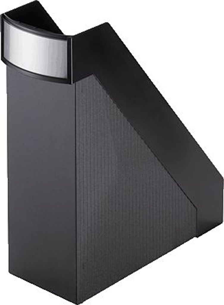 helit Stehsammler Linear, DIN A4, Polystyrol, schwarz - 1 Stück