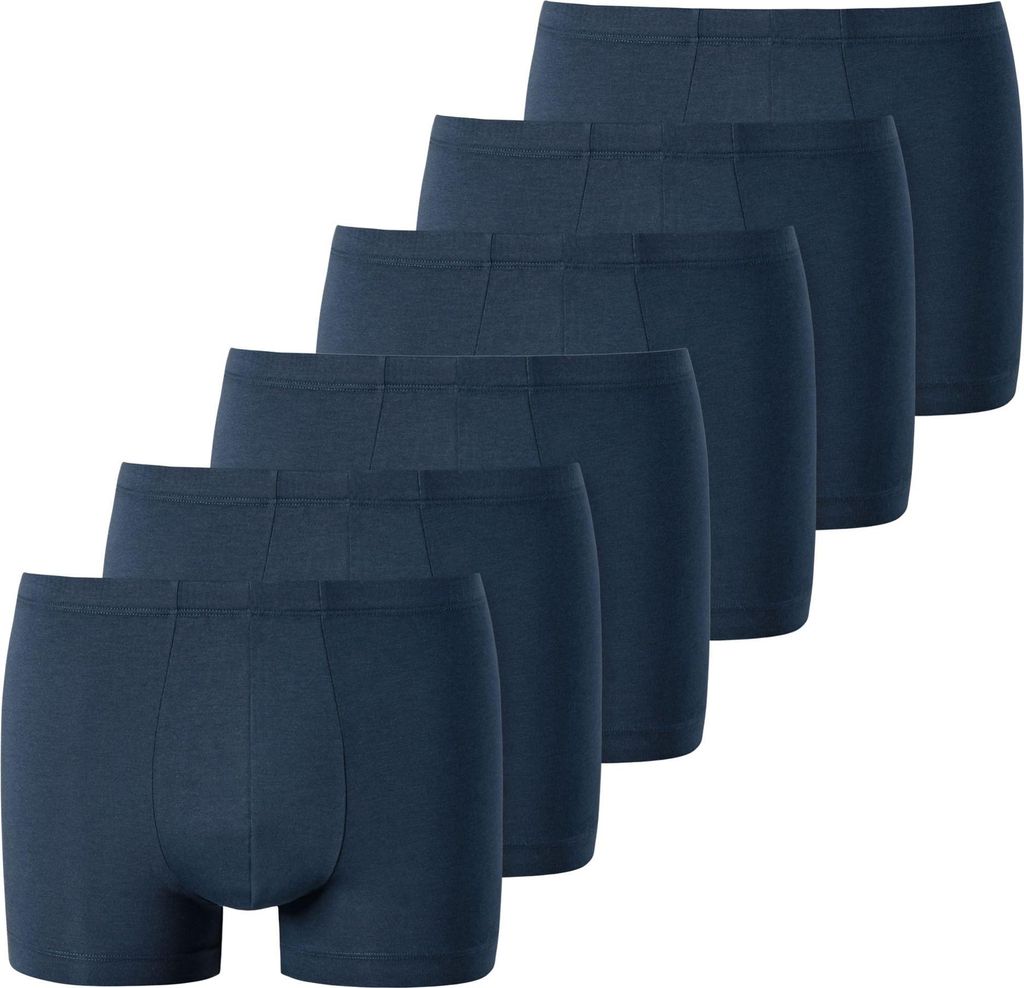 UNCOVER by SCHIESSER Herren Boxershorts, 6er Pack - UNCOVER Baumwolle, Shorts, Single Jersey Dunkelblau XL
