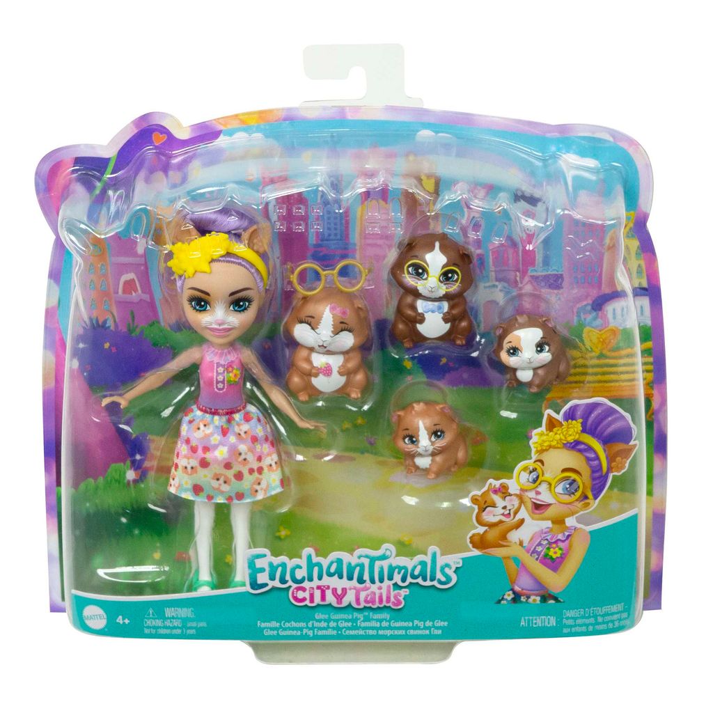 Mattel - Enchantimals Family Toy Set Purple Hair Doll Produktbild 