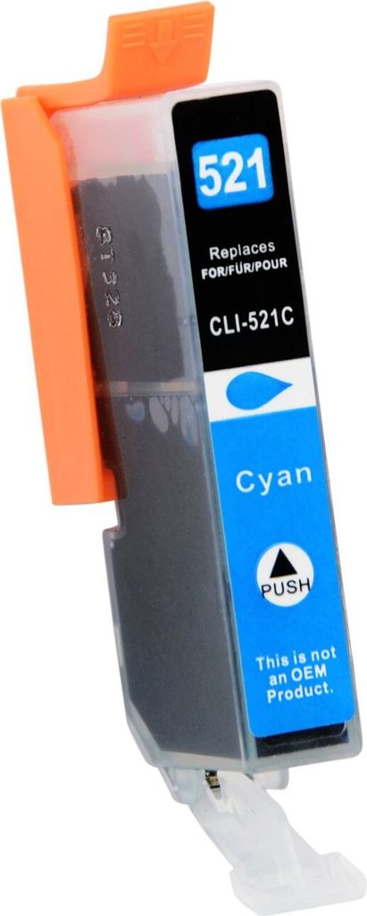 D&C Druckerpatrone CYAN ersetzt Canon CLI-526 kompatibel mit Pixma iP4800, iX6550, MG5100, MG6100, MG8120, MX710, MX880 und weiteren Modellen