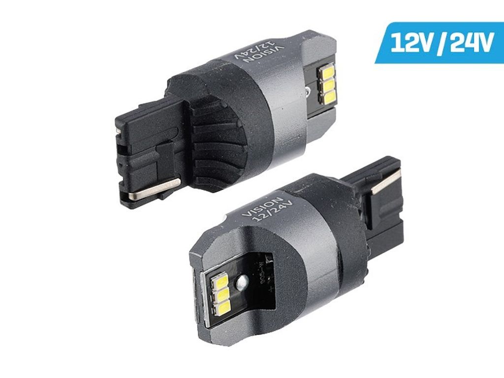 Żarówka VISION W21W (T20d) 12/24V 6x 3020 SMD LED, Zdjęcie produktu 