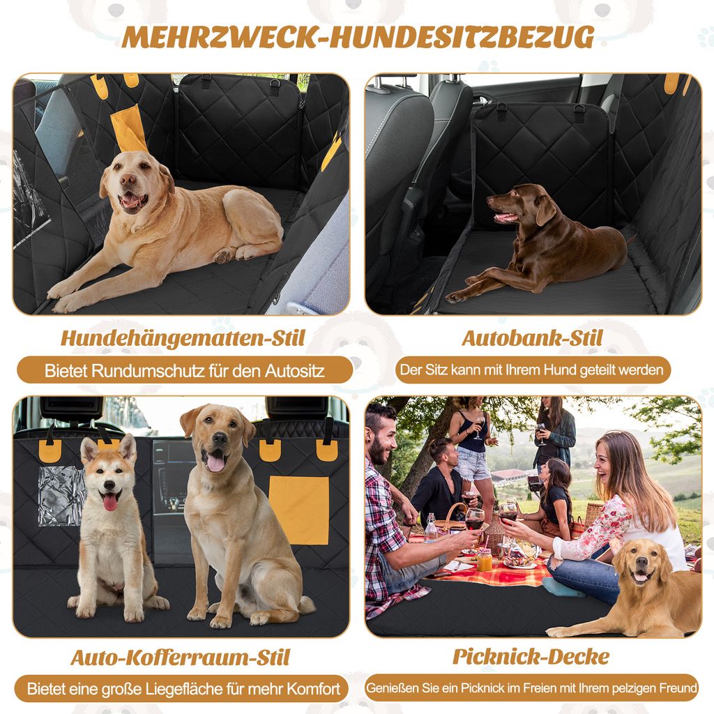 COSTWAY deka pre psov do auta na zadné sedadlo, Obrázok produktu 6