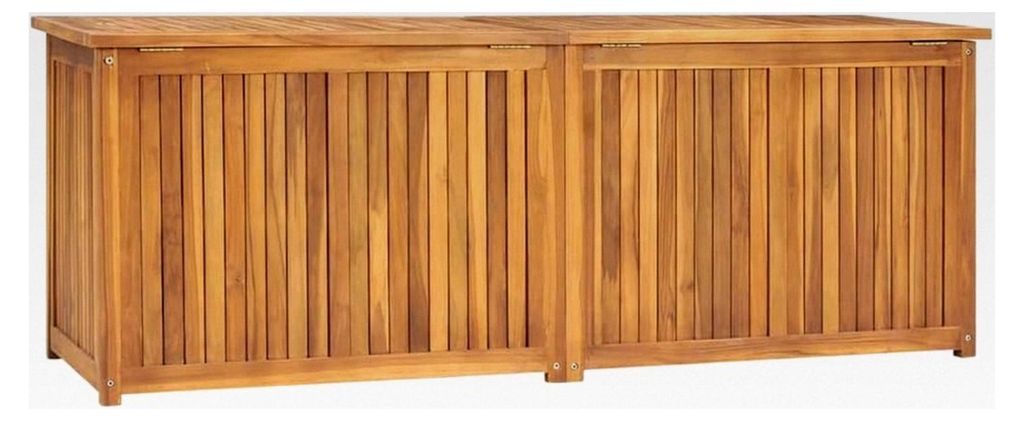 Gartenbox aus massivem Teakholz 150x50x53 cm