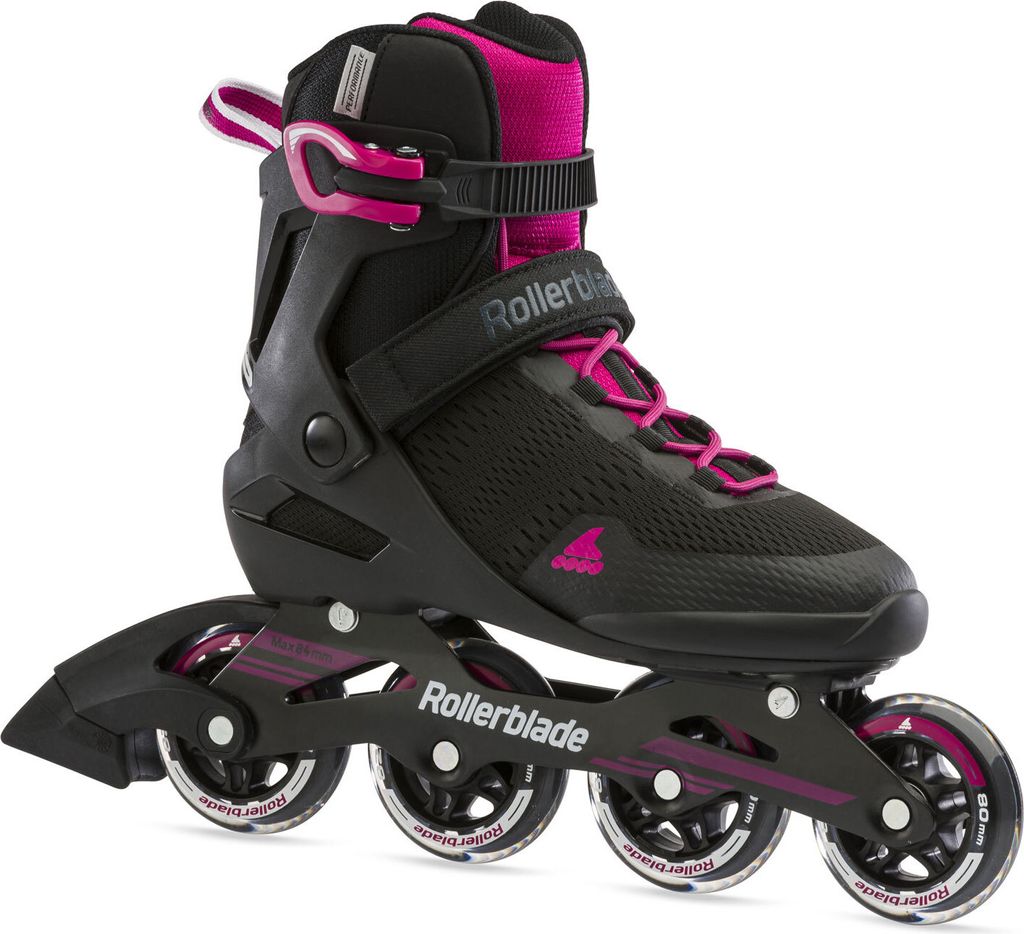 Rollerblade Inline-Skates Sirio 80 W (Schwarz/Beere) Inliner Roller-Skates 37