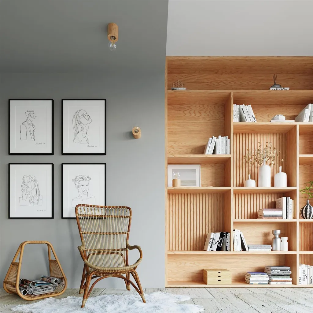 Lampada Cubo Legno SALGADO Sollux | Stile Industrial Loft E27 10cm - 7