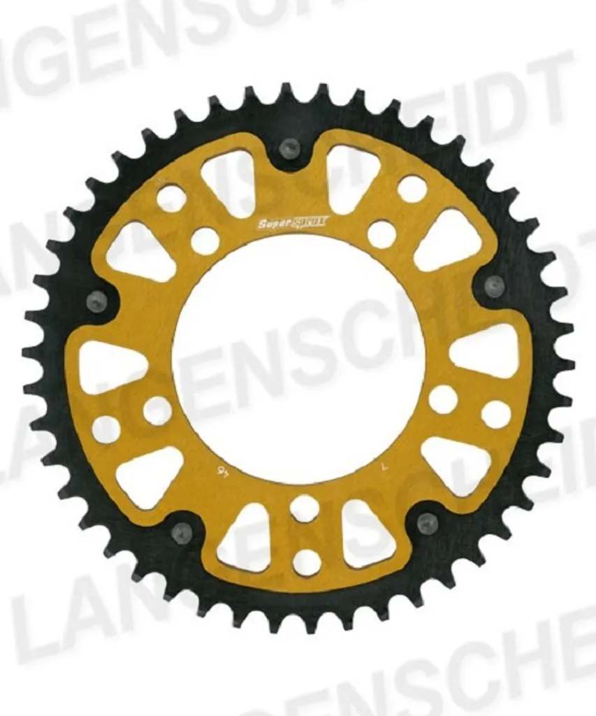 Couronne moto 525 longue durée Supersprox Stealth 44 dents anti-usure