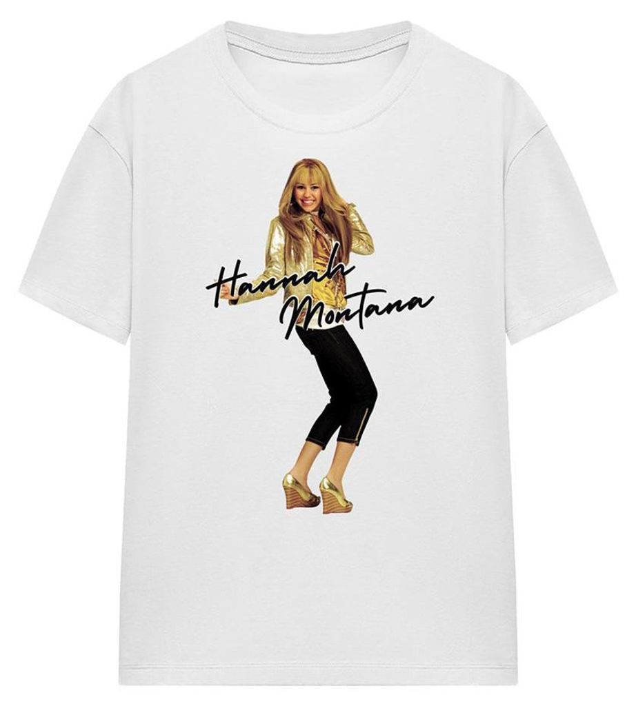 Hannah Montana - T-Shirt für Damen TV34789 (L) (Weiß)