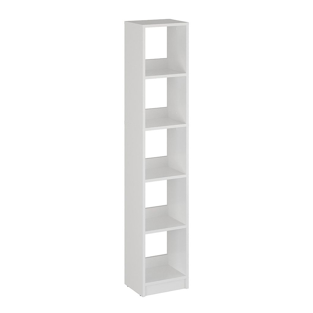 KOMTO Bücherregal Weiß – Schmales Regal 30 cm Breit, 5 Produktbild 