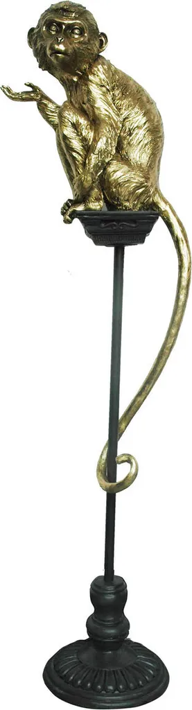 Statue Singe Dorée 105 cm : Transformez un Coin Vide en Espace Luxueux