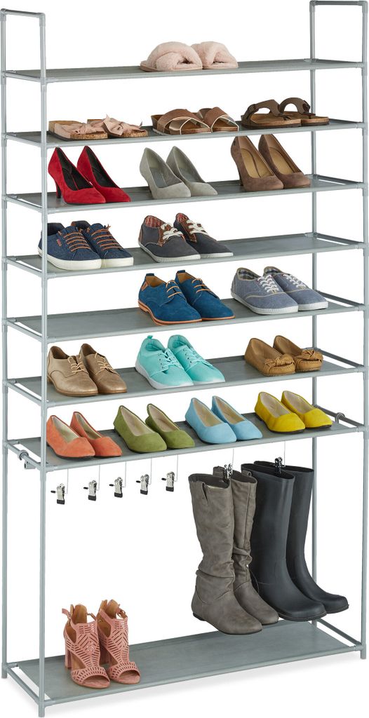 Étagère à chaussures Relaxdays à 8 niveaux, système Image du produit 