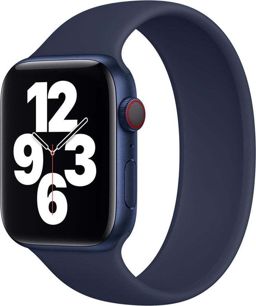 Apple Watch Solo Loop Armband Deep Navy (Tiefmarineblau), 40 mm, Größe 1