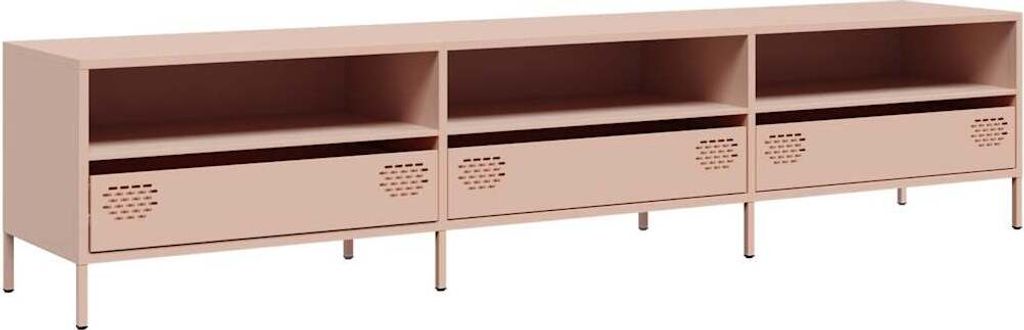 "WINTER SALE"TV-Schrank, Fernsehtisch - CLORIS - Rosa 202x39x43,5cm Kaltgewalzter Stahl - TV-Schränke NeuMöbel573172