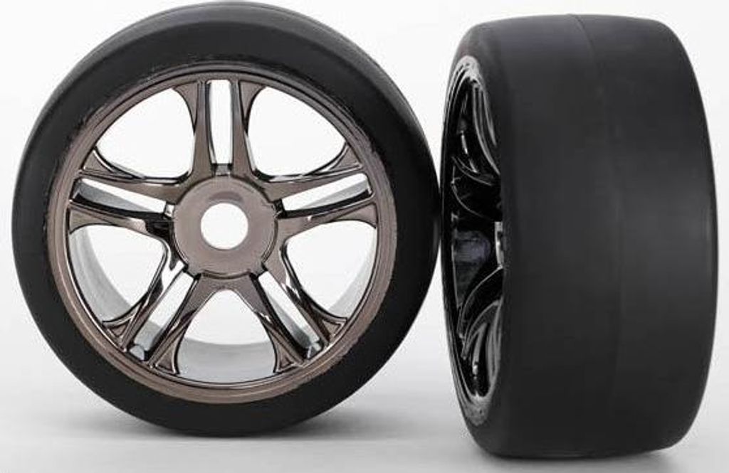 TRAXXAS Komplettrad hinten Speichenfelge TRX6477