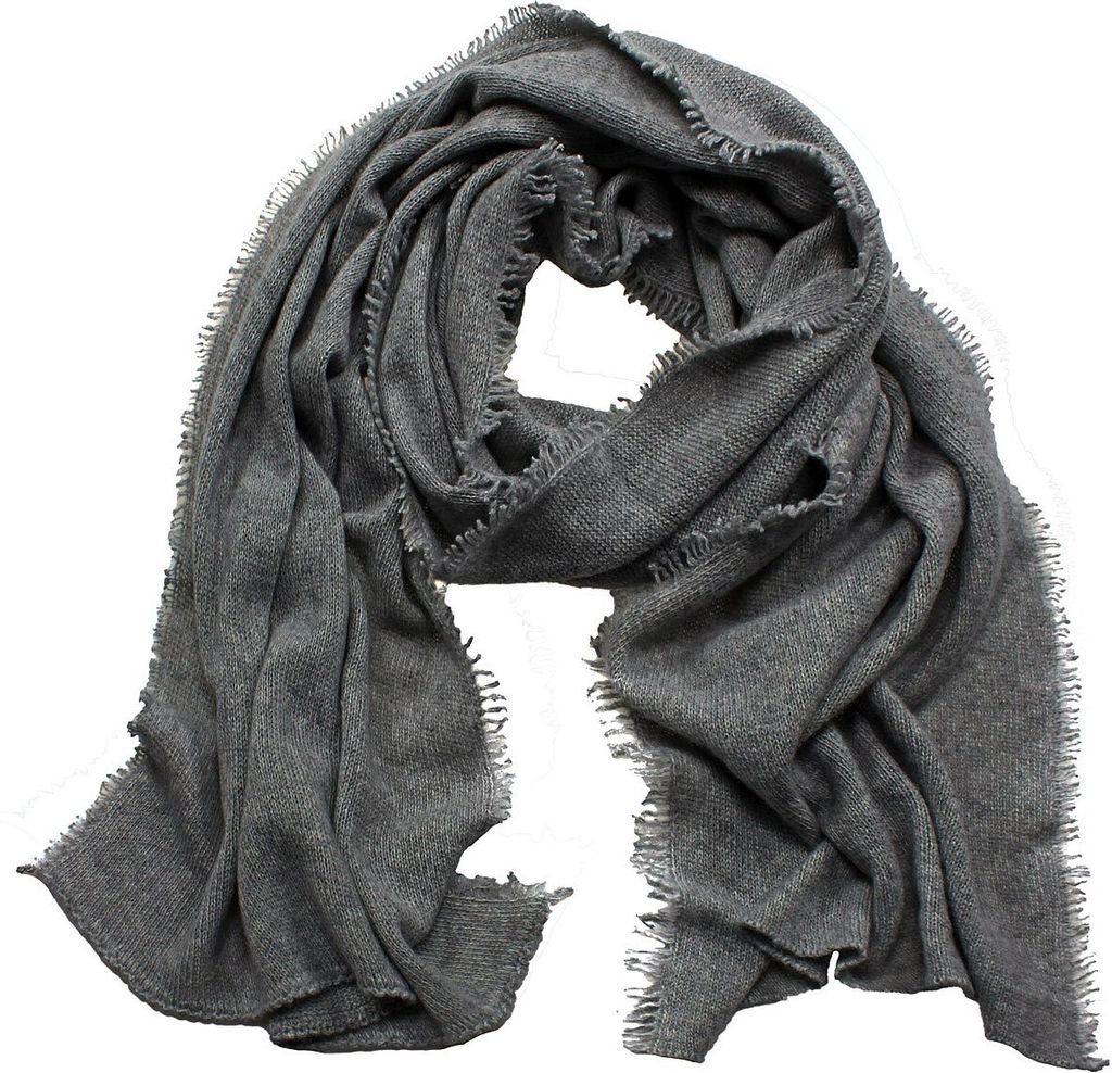 Eagle Products Schal aus 100% Kaschmirwolle grau 40 x 200 cm