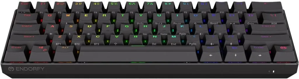 Clavier Mécanique 60% Sans Fil ENDORFY Thock Compact ARGB Switchs Marron - 4