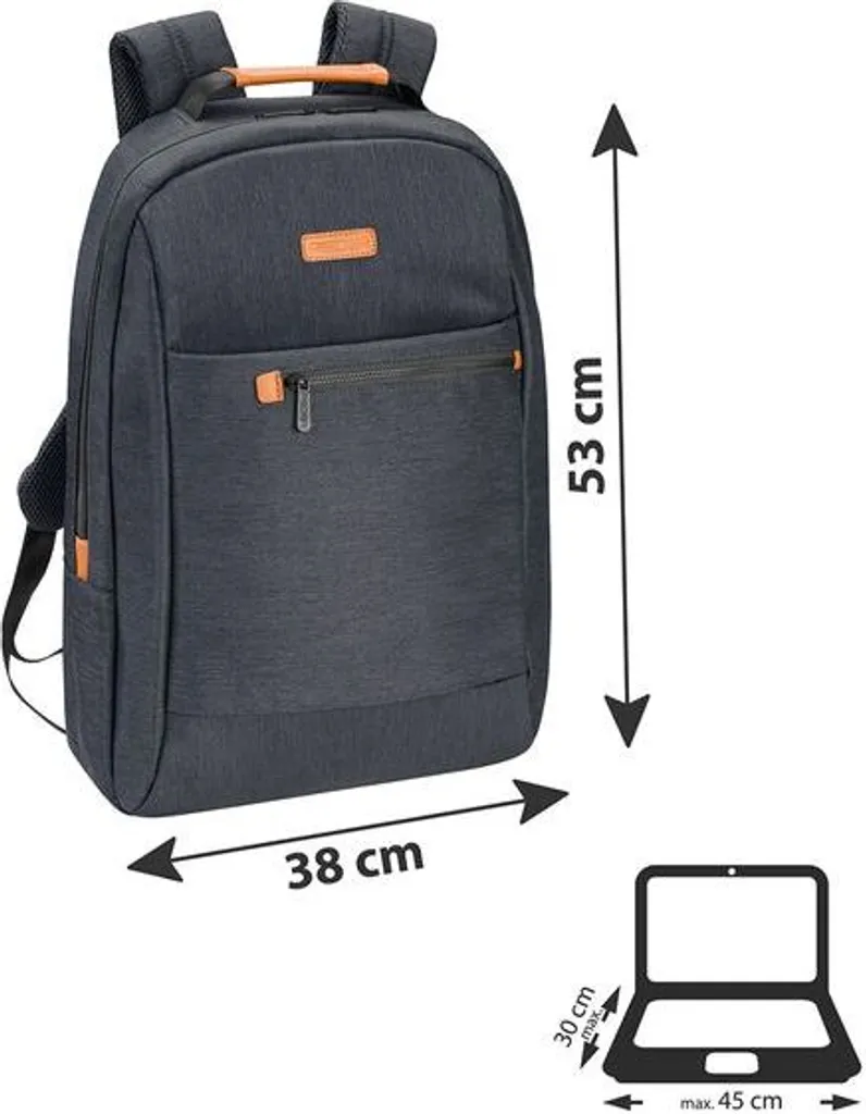 Sac à dos PC portable 17,3" grand format matelassé et imperméable - 5