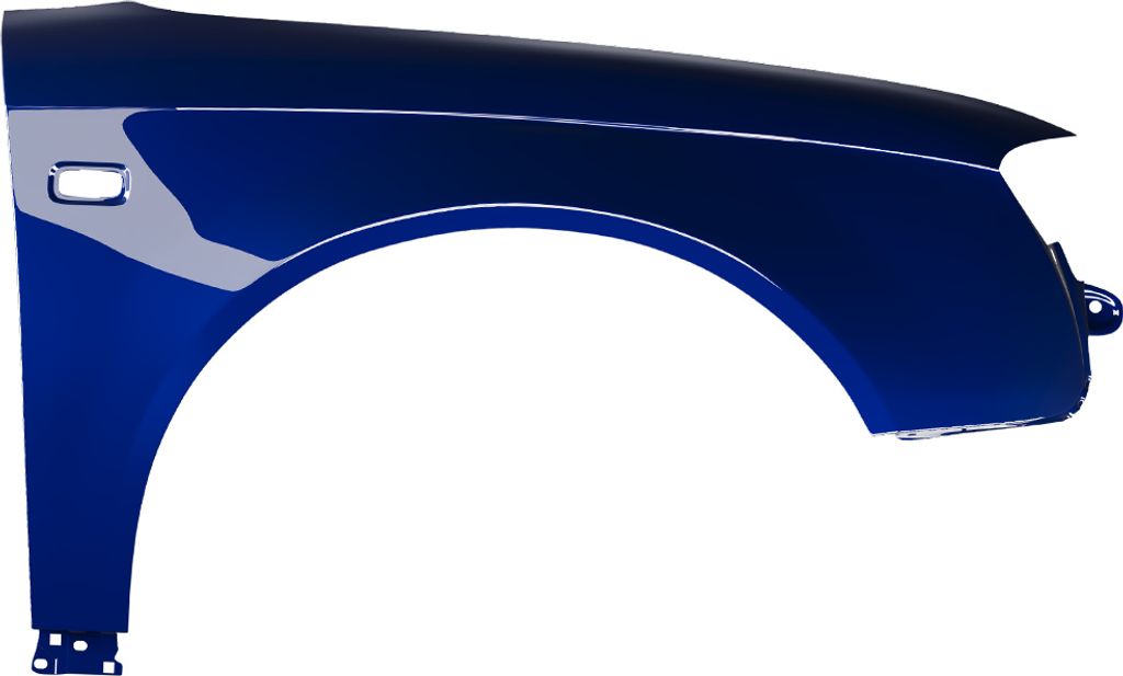 BLU Premium Kotflügel Passend für Audi A4 B7 LY5K Rechts Blau BrilliantBlau | 2004-2008 | Vorderseite Vorne | Lackiert | Einbaufertig | Verzinkt