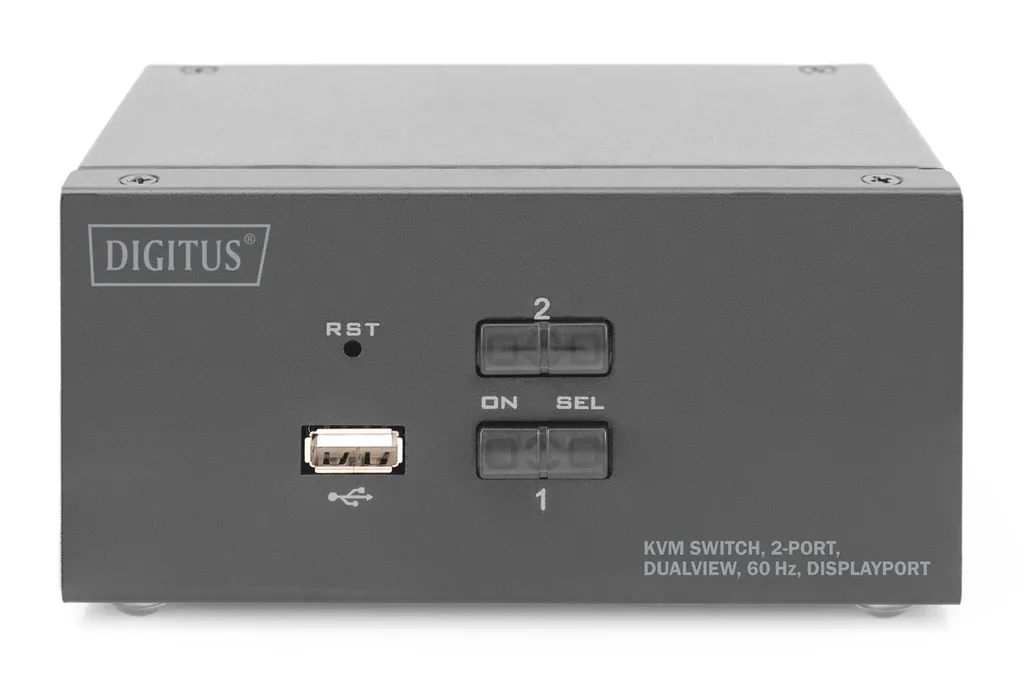 Switch KVM 2 PC pour setup double écran 4K60Hz avec contrôle Audio DP - 2
