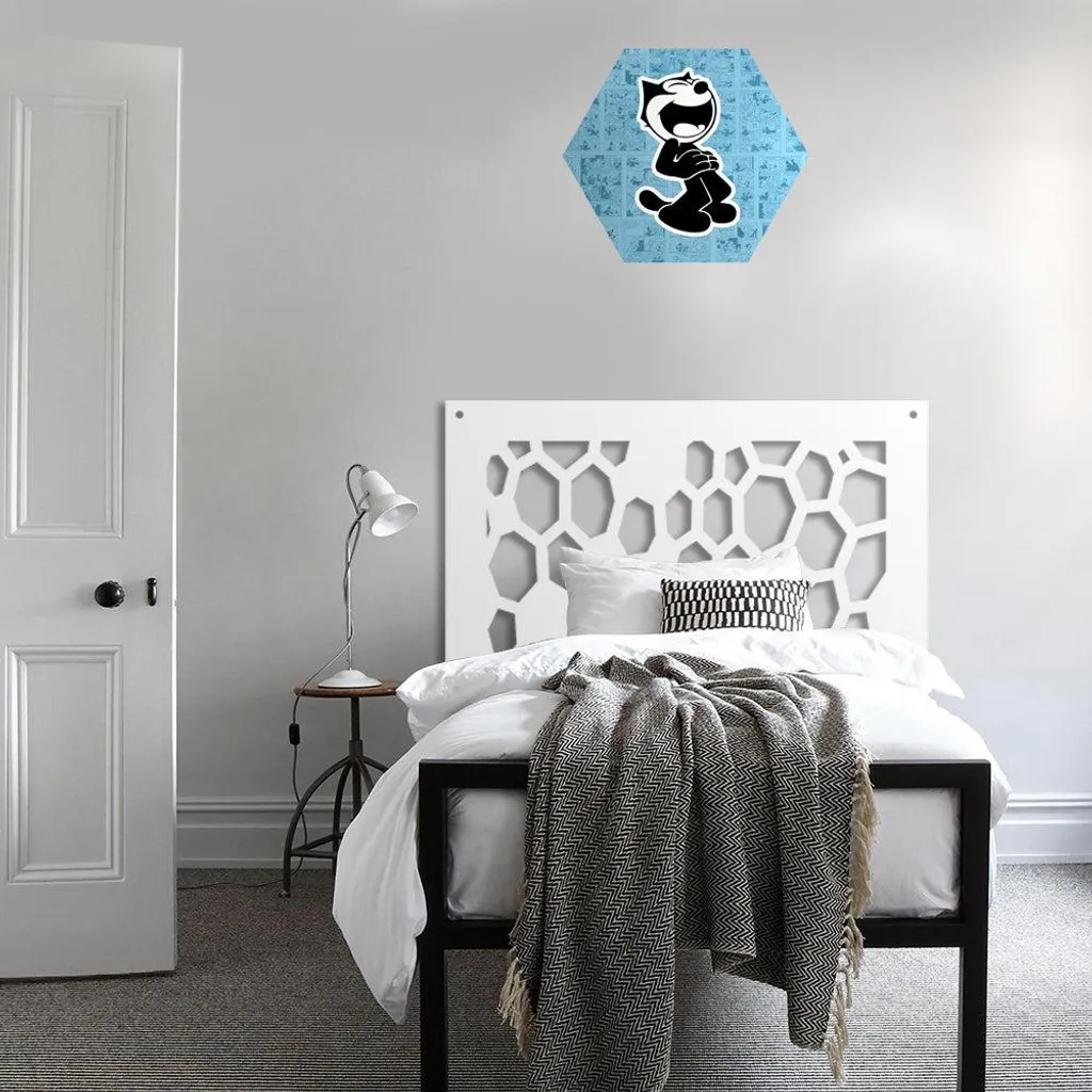 ALVEARE Panneau en PVC perforé blanc 73x73 cm - Pare-soleil de qualité