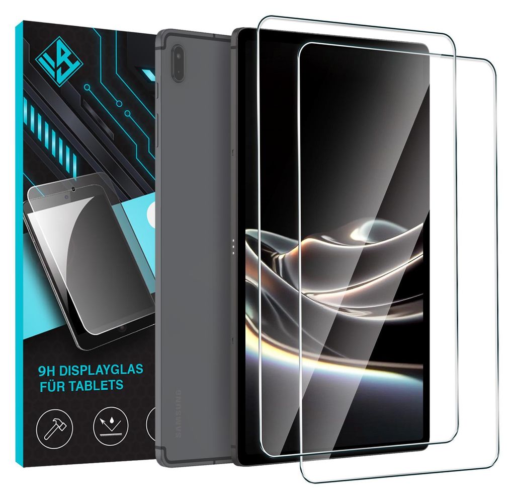 2x 9H Tablet Schutzglas für Samsung Galaxy Tab S7 FE 12.4 Produktbild 
