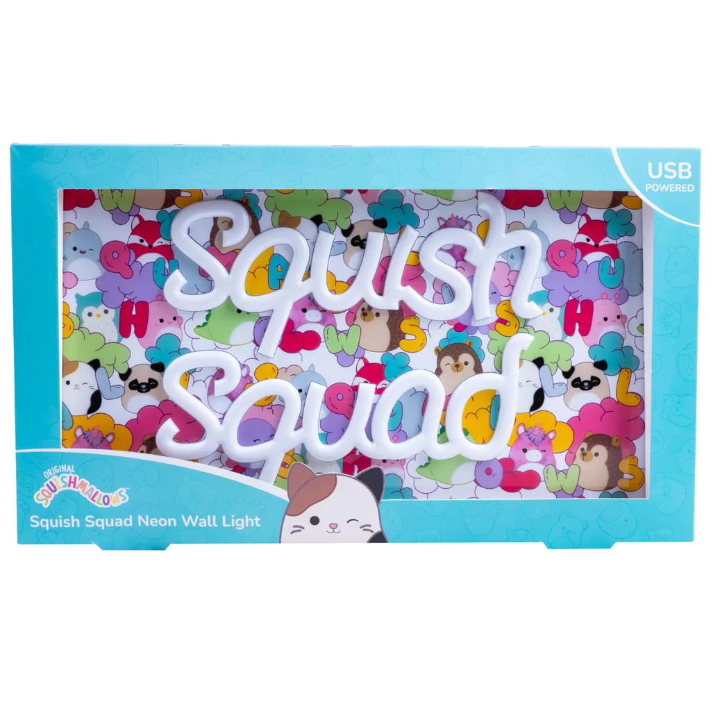 Applique Squishmallows Squish Squad LED : Finie la Peur du Noir la Nuit