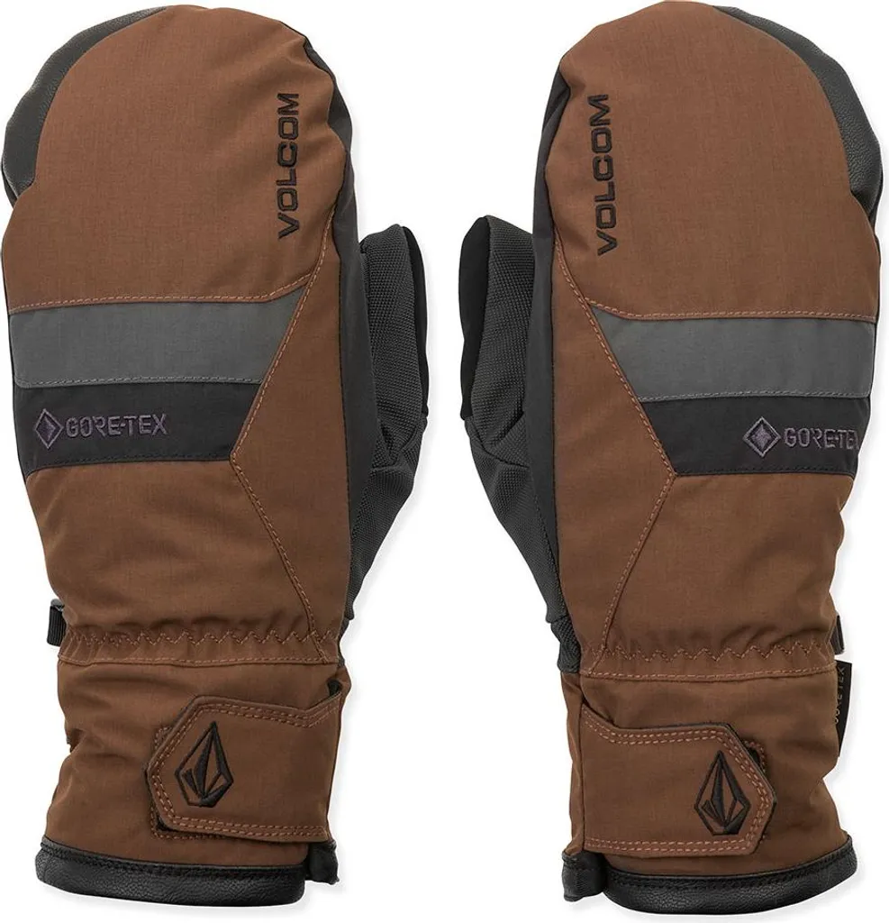Moufles de Snowboard Homme Volcom Gore-Tex XL Marron Chaleur Maximale