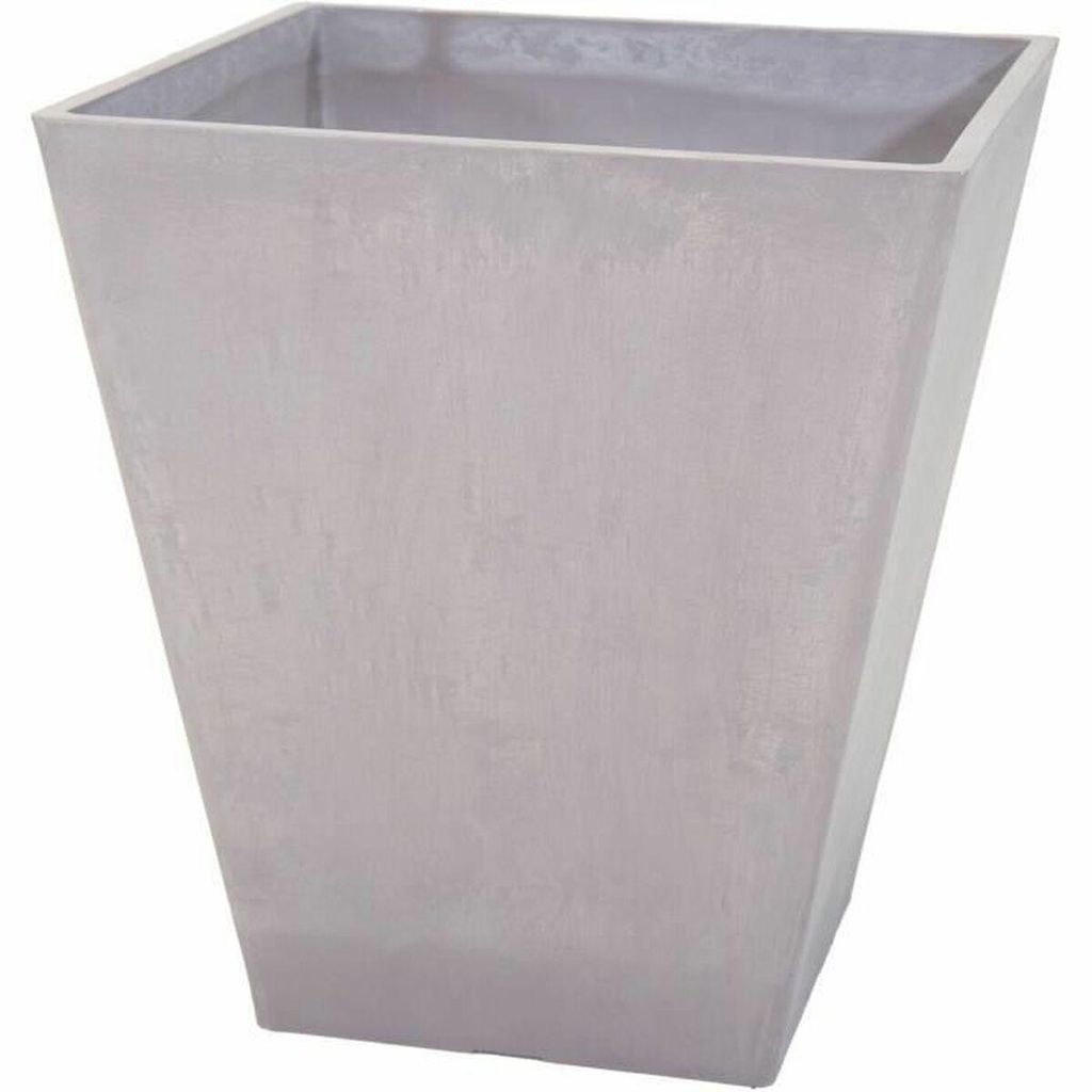 Blumentopf Mega Collections Ecostone Square Braun Taupe Kunststoff Recycelter 42 x 46 x 42 cm 43 x 43 x 74 cm 41 x 45 cm