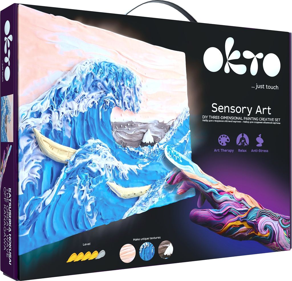 OKTO SENSOTY ART Mal-Set „Große Welle vor der Küste von Produktbild 