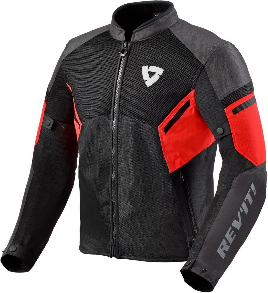 Revit GT-R Air 3 Motorrad Textiljacke, schwarz/rot, S