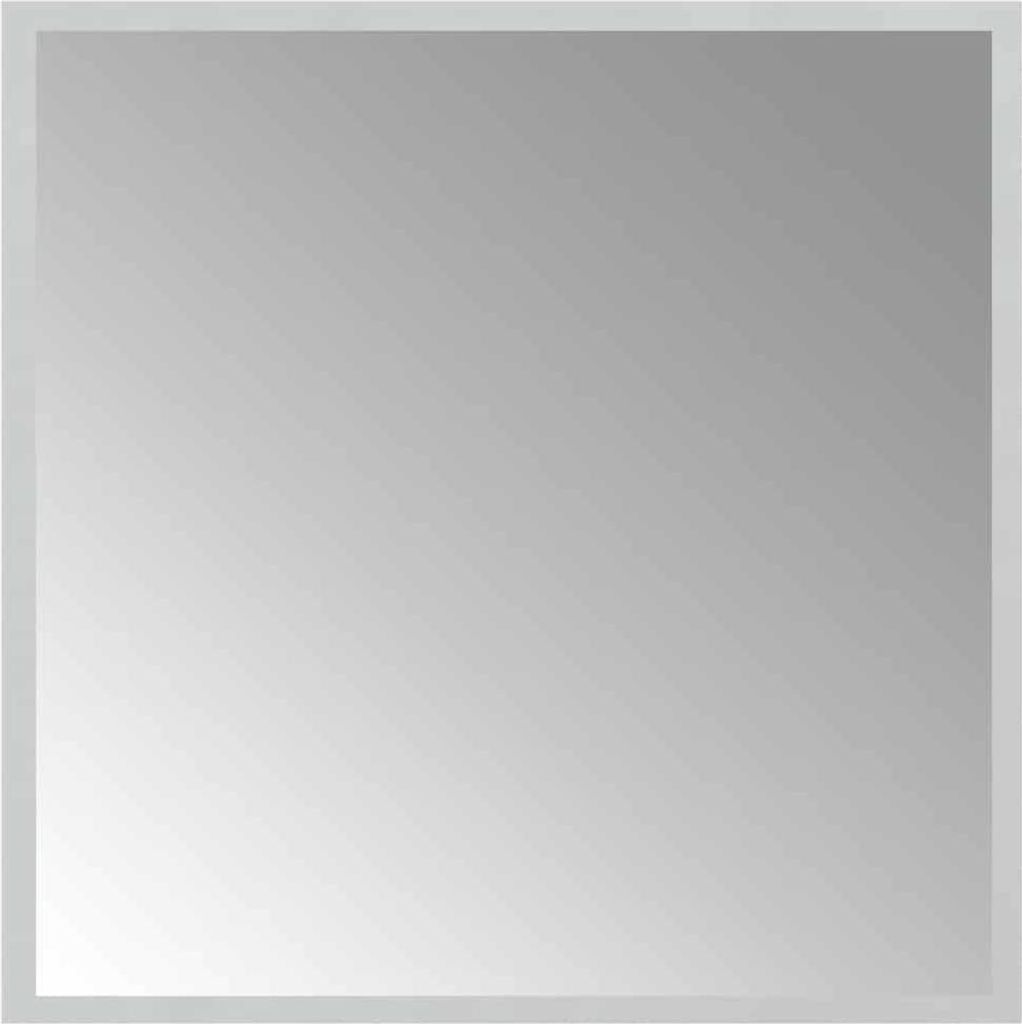 A square mirror with a gradient background.