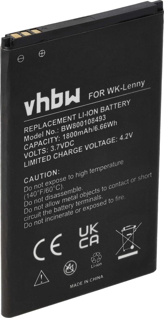 vhbw Akku Ersatz für Wiko 3702, 5030 für Handy Smartphone Produktbild 