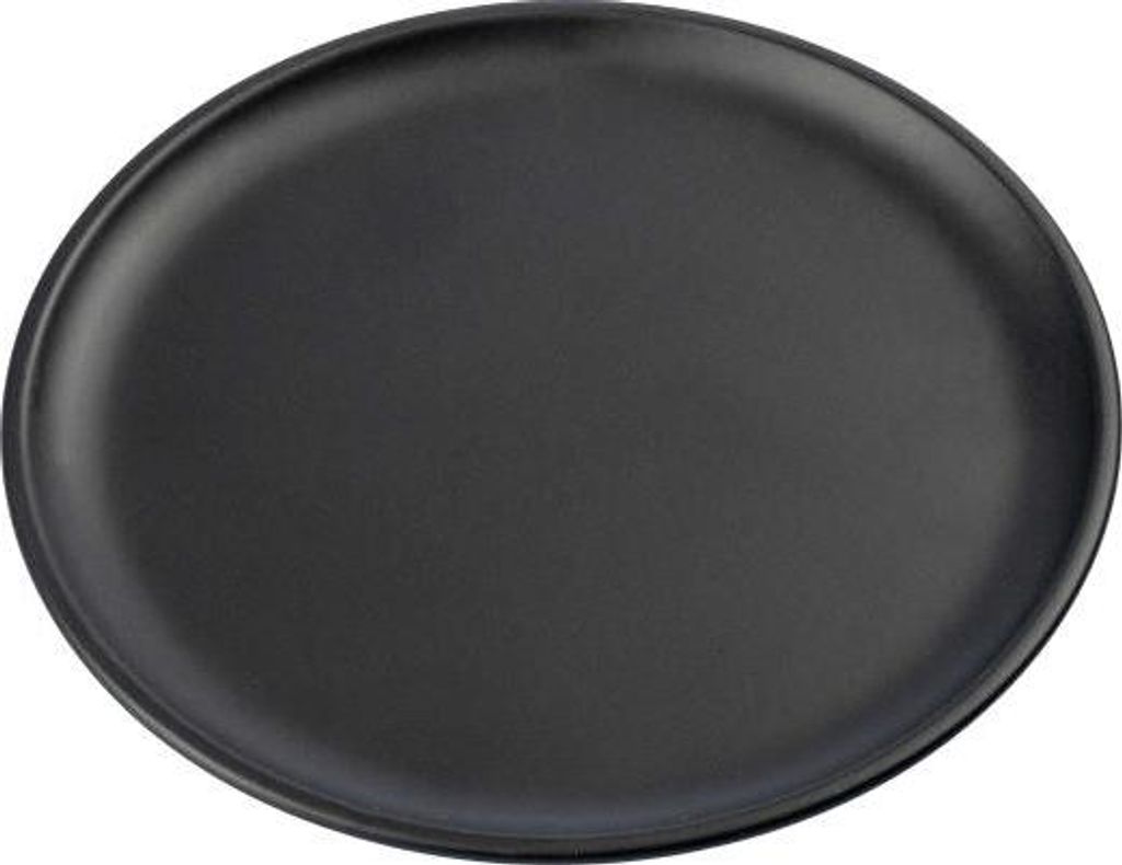 INNA-GLAS Kerzenteller Emmeline aus Metall, schwarz, Ø12cm - Kerzenuntersetzer rund