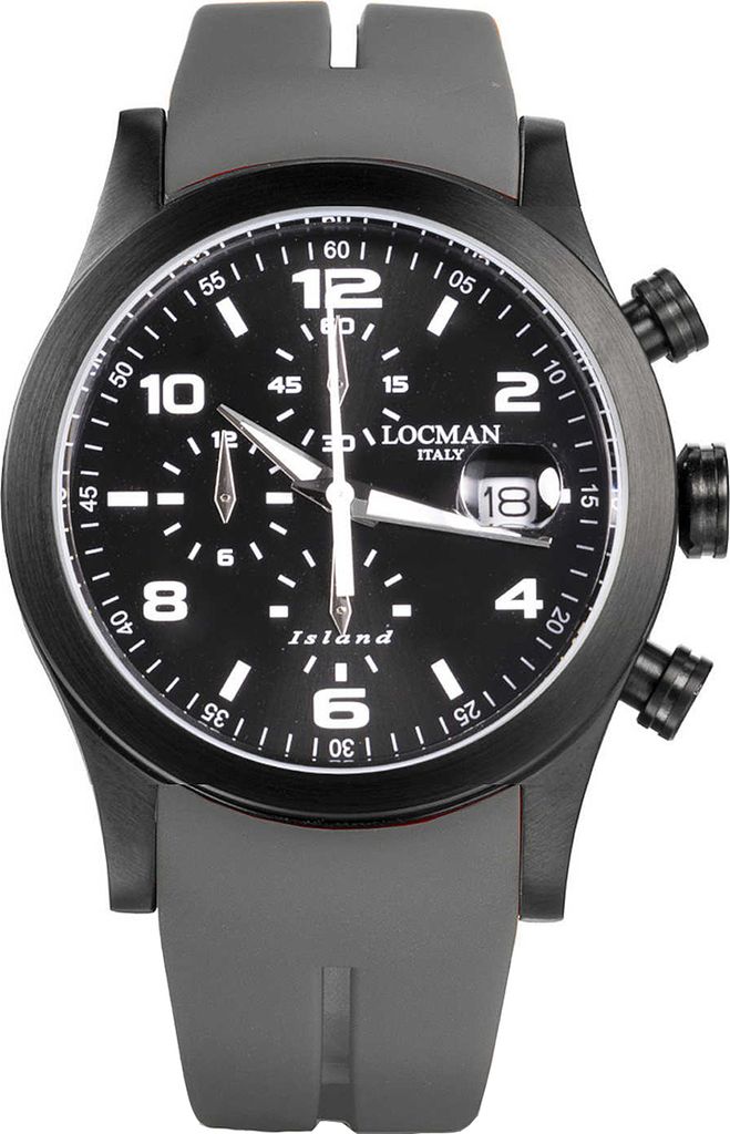 Locman - 0618K01SBKBKWHSA - Armbanduhr - Herren - Quarz - Island Chrono